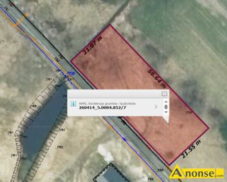 Anonse - JAWORZNIA GM.PIEKOSZÓW, działka 1207m<sup>2</sup>, budowlana, spokojna okolica, pozwolenie na budowę, możliwość podłączenia mediów, możliwość podłączen Anonse JAWORZNIA GM.PIEKOSZÓW, działka 1207m<sup>2</sup>, budowlana, spokojna okolica, pozwolenie na budowę, możliwość podłączenia mediów, możliwość podłączen