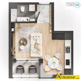 Anonse - NA STOKU, M-2, 26.24m<sup>2</sup>, p. 4/5, własnościowe, stan deweloperski, Biuro Nieruchomości TWOJE M Oferuje na sprzedaż lub zamianę 1 pokojowy apar Anonse NA STOKU, M-2, 26.24m<sup>2</sup>, p. 4/5, własnościowe, stan deweloperski, Biuro Nieruchomości TWOJE M Oferuje na sprzedaż lub zamianę 1 pokojowy apar