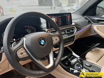 Anonse BMW X3, 2022r., 1.998cm<sup>3</sup>, 252KM, benzyna, 9.250km, biay, metalik, autoalarm, poduszki powietrzne, 6xPP, ABS, immobiliser, ASR, automatyczna