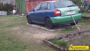 Anonse AUDI A3, 2003r., 1,6cm<sup>3</sup>, 102KM, benzyna, hatchback, 240.000km, niebieski, metalik, 8L ABS radio wspomaganie kierownicy centralny zamek ESP p