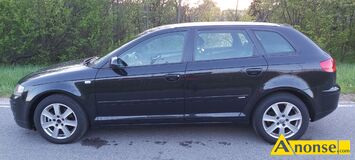 Anonse AUDI A3, 2006r., 2.000cm<sup>3</sup>, 140KM, diesel, hatchback, 250.000km, czarny, metalik, ASR, ABS, immobiliser, system kontroli trakcji, poduszki po