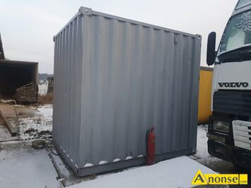 Anonse KONTENER MORSKI, Kontener morski, HC10, wymiary 3,0 m x 2,40 m, stan bardzo dobry., c.9.500z. WOLA MYSOWSKA
