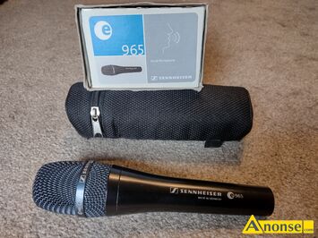 Anonse MIKROFONY, SENNHEISER E965, Sprzedam w dobrej cenie profesjonalny mikrofon wokalno-pojemnociowy firmy Niemieckiej Sennheiser e965 o bardzo