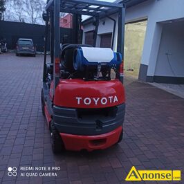 Anonse WZEK, podnonikowy, TOYOTA-LINDE, wysoko podnoszenia 4,8 m, udwig 1,5 t, zasilany gazem, stan bardzo dobry, c.32.000z. MICHAW 500-6