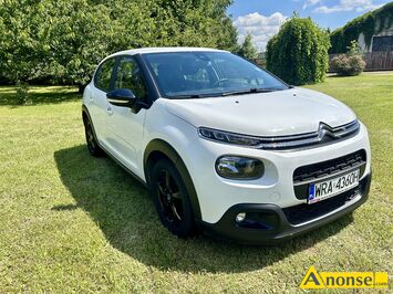 Anonse CITROEN C3, 2019r./IV, 1.500cm<sup>3</sup>, 102KM, diesel, hatchback, 93.000km, biały, metalik, autoalarm, ABS, system kontroli trakcji, poduszki powie