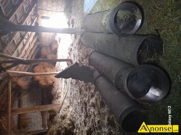 Anonse DMUCHAWA, sprzedam dmuchawę pionową z kompletem rur i kolan długość 8,50 metra -40 cm średnica rury do przenoszenia siana, słomy, zboża . St