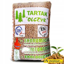 Anonse PELET, DO SPRZEDANIA PELLET OLCZYK. W 100% naturalne drewno bez dodatkw chemicznych. Cena 1299 z/ za palet - 990 kg/ 66 workw. Moliwo