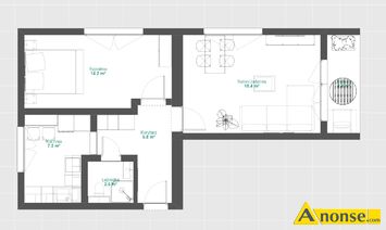 Anonse CENTRUM, M-3, 50m<sup>2</sup>, p. 2/3, wasnociowe, Biuro Nieruchomoci TWOJE M Prezentuje ofert sprzeday lub zamiany Komfortowe 2 pokojowe mieszkan