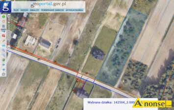 Anonse D�BROWA KOZ�OWSKA, dzia�ka 3245m<sup>2</sup>, rolna, spokojna okolica, wjazd z drogi asfaltowej, pierwsza w pasie zabudowy, atrakcyjne po�o�enie, mo�li