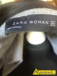 Anonse �AKIET, rozm.S, z d�ugim r�kawem, �akiet damski z czarnej dzianiny, firma Zara, na szczup�� osob� zdj�cie nie pokazuje prawdziwego koloru al