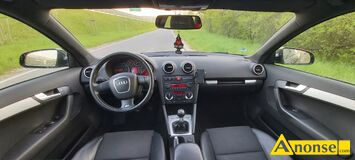 Anonse AUDI A3, 2006r., 2.000cm<sup>3</sup>, 140KM, diesel, hatchback, 250.000km, czarny, metalik, poduszki powietrzne, 8xPP, system kontroli trakcji, immobil