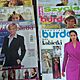 CZASOPISMO, Czasopismo BURDA z wykrojami odzie�y damskiej - moda letnia dla m�odszych kobie - 13 egzemplarzy z lat 1985 - 2010. Kompletne,