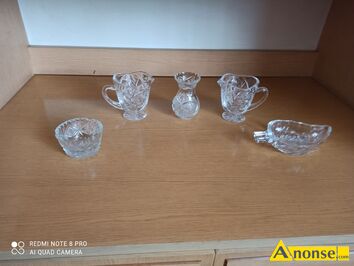 Anonse KRYSZTA�, sprzedam sosjerki kryszta�owe, odbi�r tylko osobisty, stan idealny, c.40z�/sz do uzg.. KOZ��W