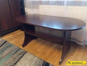 Anonse STOLIK, kolor ciemny br�z, Sprzedam stolik kawowy �aw� 120 cm x 60 cm. Stan widoczny na zdj�ciach. Odbi�r osobisty., stan dobry, c.150z�. LU