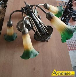Anonse �YRANDOL + LAMPA, sprzedam �yrandol + lamp� stoj�c� z mosi�dzu, antyczn�, stylow�, niepowtarzalny wz�r. Cena �yrandola 1000 z� + cena za lam