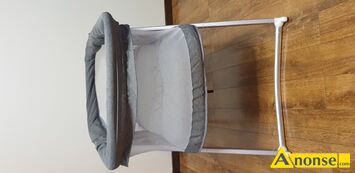 Anonse �ӯECZKO TURYSTYCZNE, LIONELO, Sprzedam nowe ��eczko przeno�ne firmy Lionelo wymiary 57 x 96 cm kolor odcienie szaro�ci i srebra. ��eczko