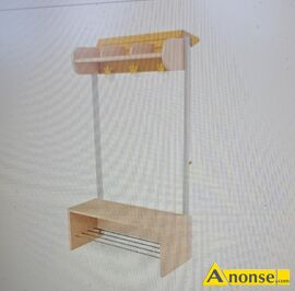 Anonse SZATNIA DLA DZIECI, szatnia dla dzieci KREDKA ��t� na 3 wieszaki now� nieu�ywan� w ilo�ci 1 sz sprzeda� mo�e by� na faktur�., stan idealn