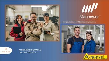 Anonse - PRACA PRZY MONTAŻU, umowa na czas określony, doświadczenie, dyspozycyjność, Praca przy Montażu Miejsce pracy: Łódź -Bałuty Zatrudnienie w op Anonse PRACA PRZY MONTAŻU, umowa na czas określony, doświadczenie, dyspozycyjność, Praca przy Montażu Miejsce pracy: Łódź -Bałuty Zatrudnienie w op