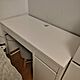BIURKO, u�ywane, IKEA MICKE Biurko, bia�y, 105x50 cm, STAN dobry, blat do pomalowania lub do po�o�enia mata lub folia, jeszcze pos�u�y dziec