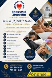 Anonse KURSY, ✨ ROZWIJAJ SI� Z AKADEMI� ZDROWIA ✨ Szukasz nowych umiej�tno�ci, chcesz zdoby� konkretny zaw�d albo rozwin�� swoje kwalifikacje?