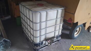 Anonse - Baniak 1000l, Sprzedam paleta-pojemnik kompletny z koszykiem metalowym Mauzer 1000l zawór kulowy kompletny Z korkami â rurka przedłużenie Anonse Baniak 1000l, Sprzedam paleta-pojemnik kompletny z koszykiem metalowym Mauzer 1000l zawór kulowy kompletny Z korkami â rurka przedłużenie