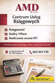 Anonse BIURO RACHUNKOWE, obs�uga przedsi�biorc�w, obs�uga kadry - p�ace, rozliczenia z ZUS, pomoc przy zak�adaniu dzia�alno�� gospodarczej, ksi�gi