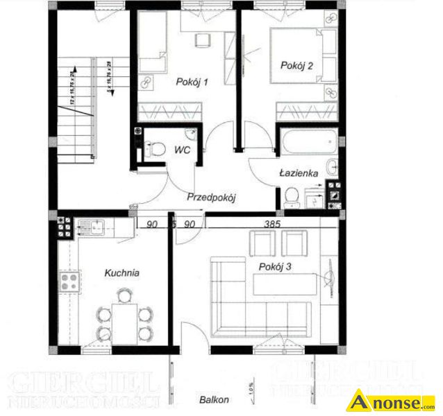 RZESZW , M-7, 102m2, p. 1/2,opis dodatkowy: wasno, ogrzewanie c.o. gazowe, zabezpieczenia domof - image 0 - anonse.com