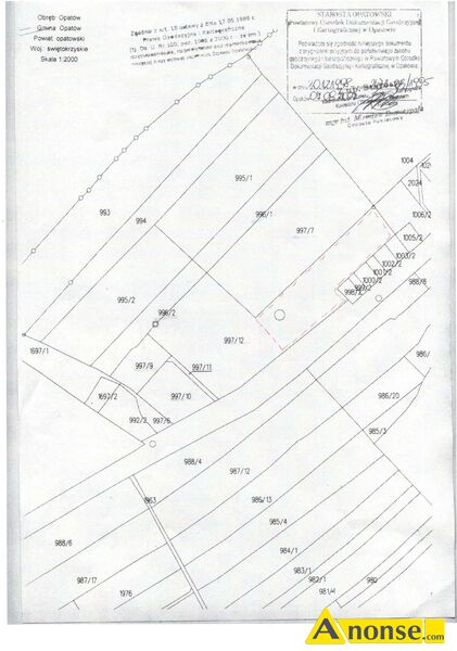 OPATW , dziaka 6377m2, budowlano-przemysowa, wjazd z drogi asfaltowej, moliwo podziau, przy  - image 0 - anonse.com