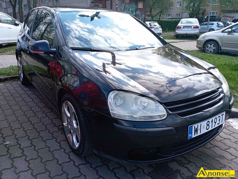 VW  GOLF V, 2004r./XI, 2.000cm3, 140KM , turbo diesel, hatchback, 290.000km, czarny, metalik,bezpie - image 0 - anonse.com