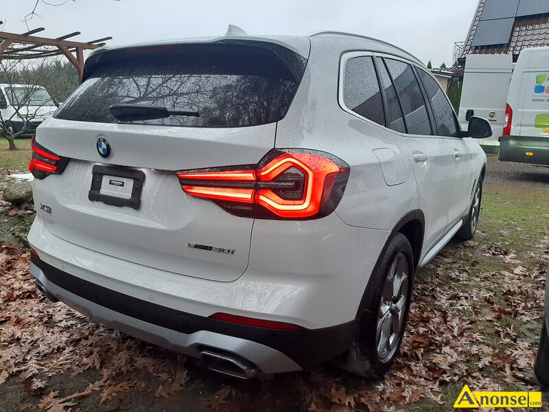 BMW  X3, 2022r., 1.998cm3, 252KM , benzyna, 9.250km, biay, metalik,bezpieczestwo: autoalarm, podu - image 2 - anonse.com