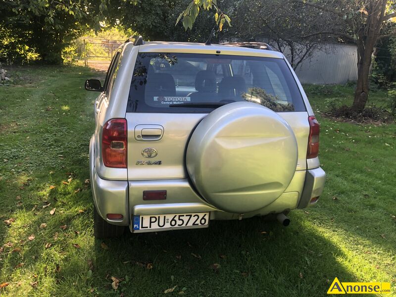 TOYOTA  RAV-4, 2003r., 1.995cm3, 116KM, 280.000km, srebrny,bezpieczestwo: immobiliser, poduszki po - image 1 - anonse.com